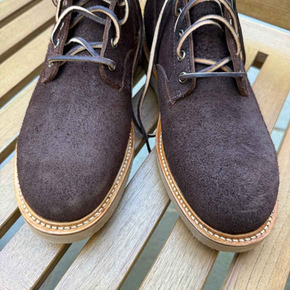 Viberg Scout Boot | Mocha Roughout | Sz 9.5 | New in Box | Vibram Sole, Complete main image 4